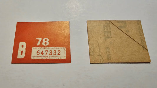 Dukes of Hazzard (1979–85, CBS TV) Original Season 1 License Plate Decal