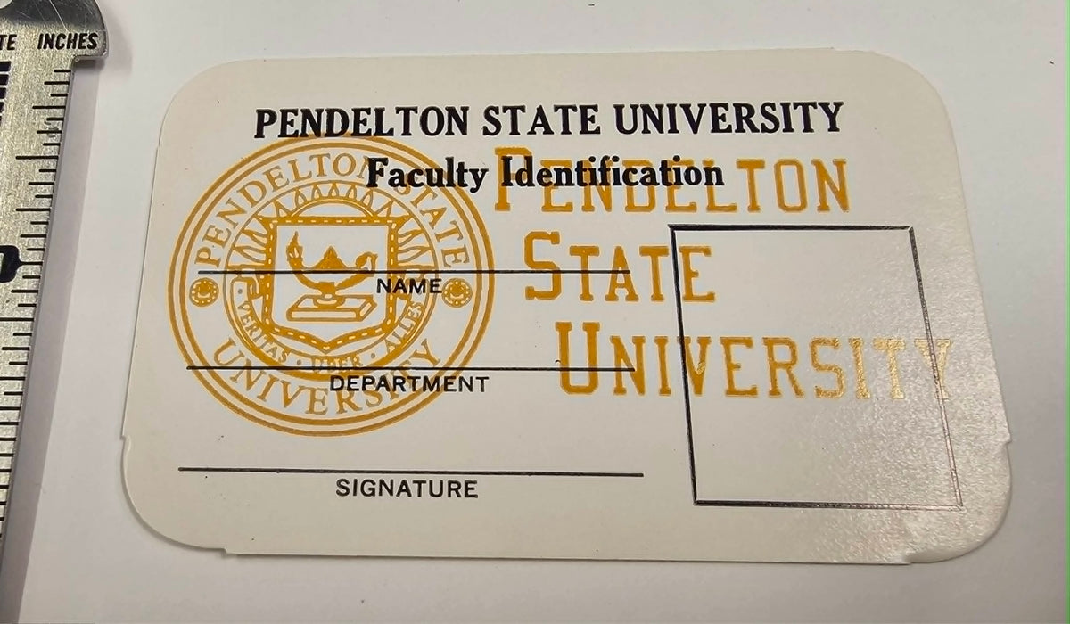 3rd Rock from the Sun (NBC TV, 1996-2001) Pendelton State University Faculty ID Badge