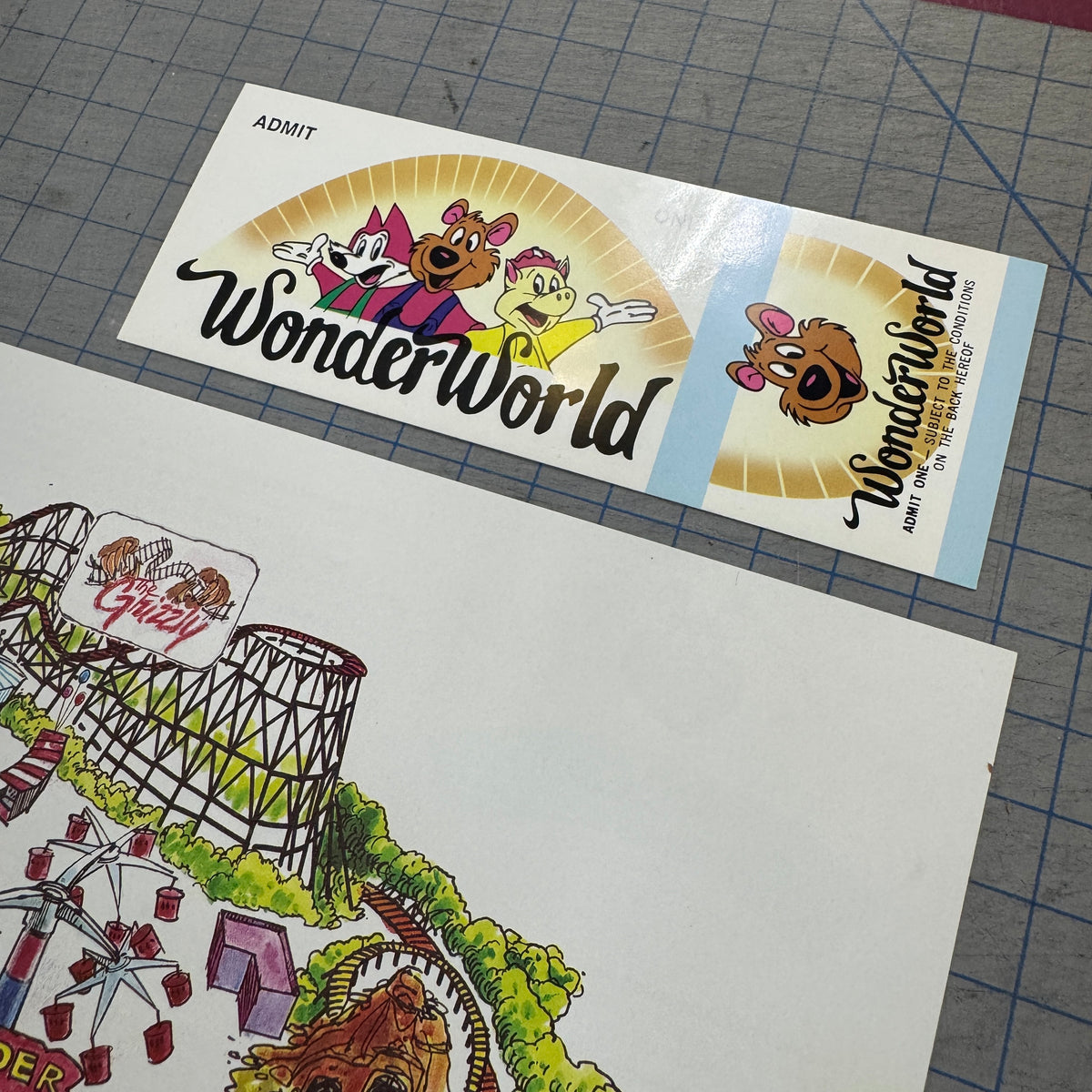 Beverly Hills Cop III (1994) - Wonderland Map and Ticket