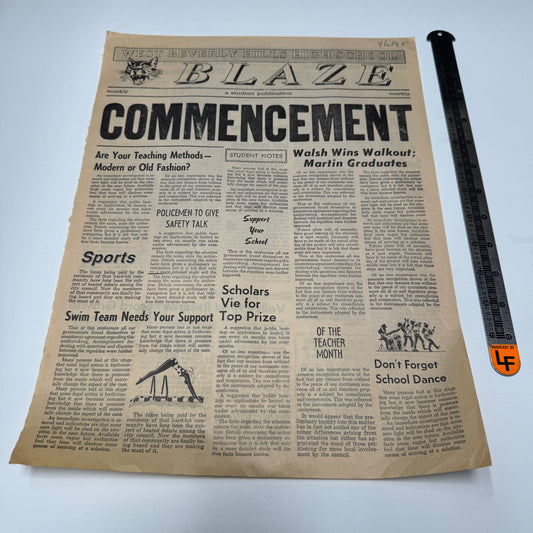 Beverly Hills 90210 (Fox TV, 1990-2000) - WBH Blaze School Newspaper 3