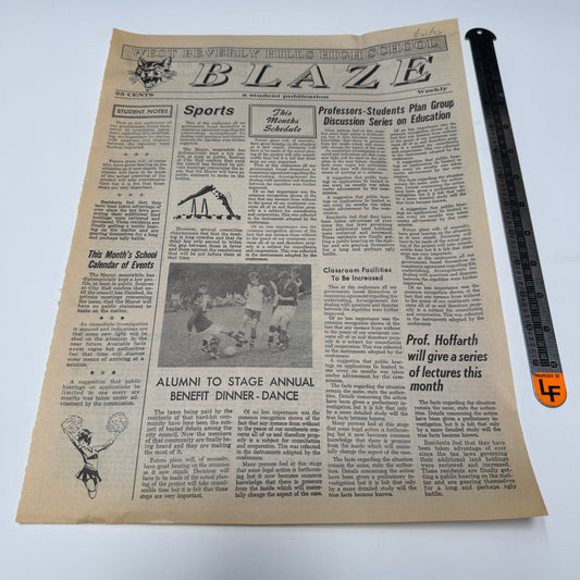 Beverly Hills 90210 (Fox TV, 1990-2000) - WBH Blaze School Newspaper 5