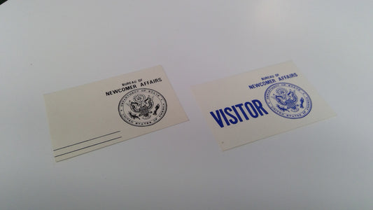 Alien Nation (1988-90) Bureau of Newcomer Affairs ID & Visitor Badges