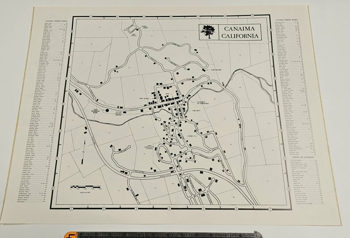 Arachnophobia (1990) - Map of Canaima, California