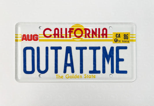 Back to the Future - OUTATIME Plate