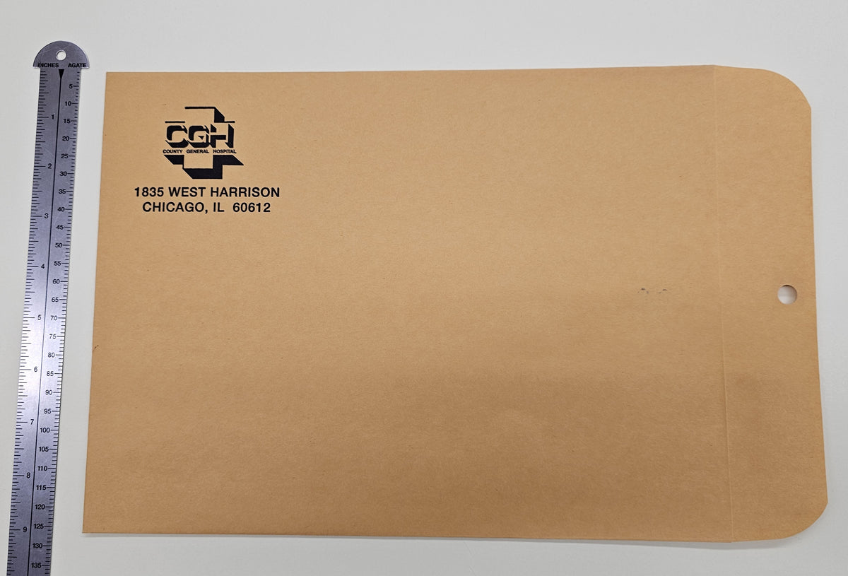 ER (NBC TV, 1994-2009) County General Hospital Document Envelope