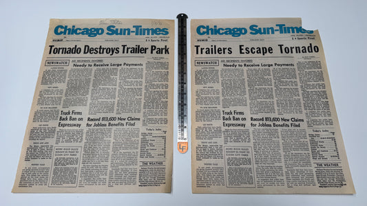 Early Edition (CBS TV, 1996-2000) Chicago Sun-Times Newspapers Set 1