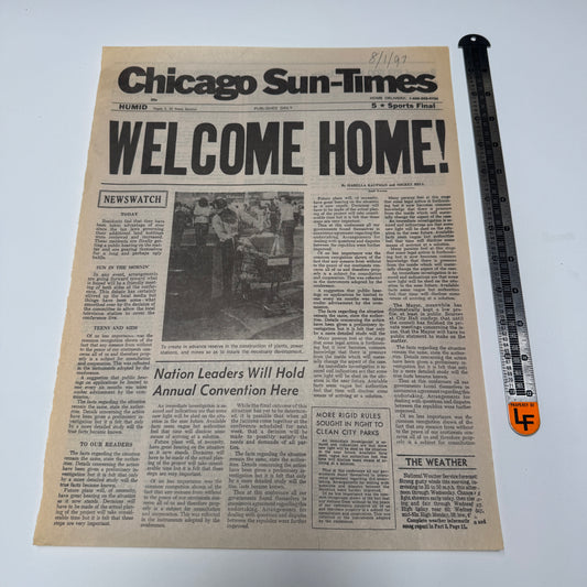 Early Edition (CBS TV, 1996-2000) Chicago Sun-Times Newspaper - Fall '97 Promo