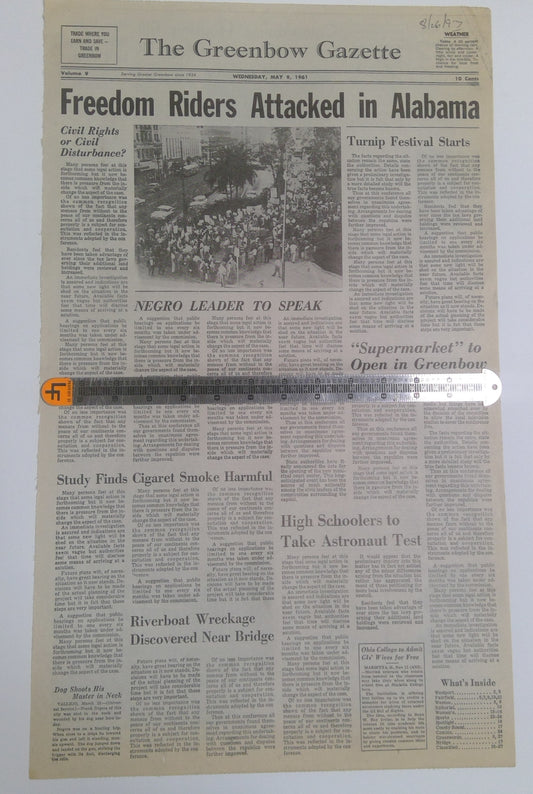 Forrest Gump (1994) Greenbow Gazette Prop Newspaper #2