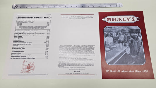 Jingle All the Way (1996) Mickey's Diner Menu