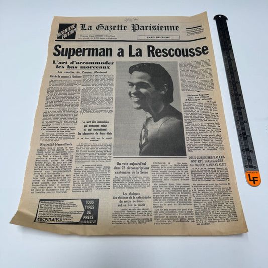 Lois & Clark / Superman (ABC TV, 1993-97) French Newspaper