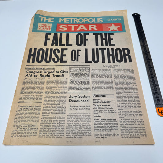 Lois & Clark / Superman (ABC TV, 1993-97) Metropolis Star Newspaper 2