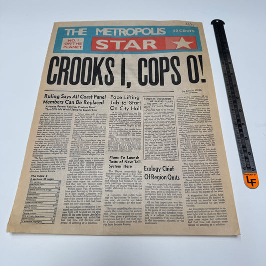 Lois & Clark / Superman (ABC TV, 1993-97) Metropolis Star Newspaper 6