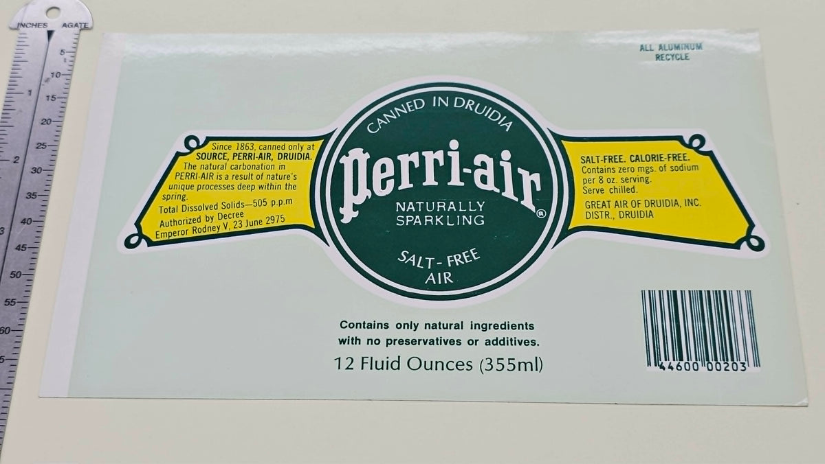 Spaceballs (1987) Perri-Air Label